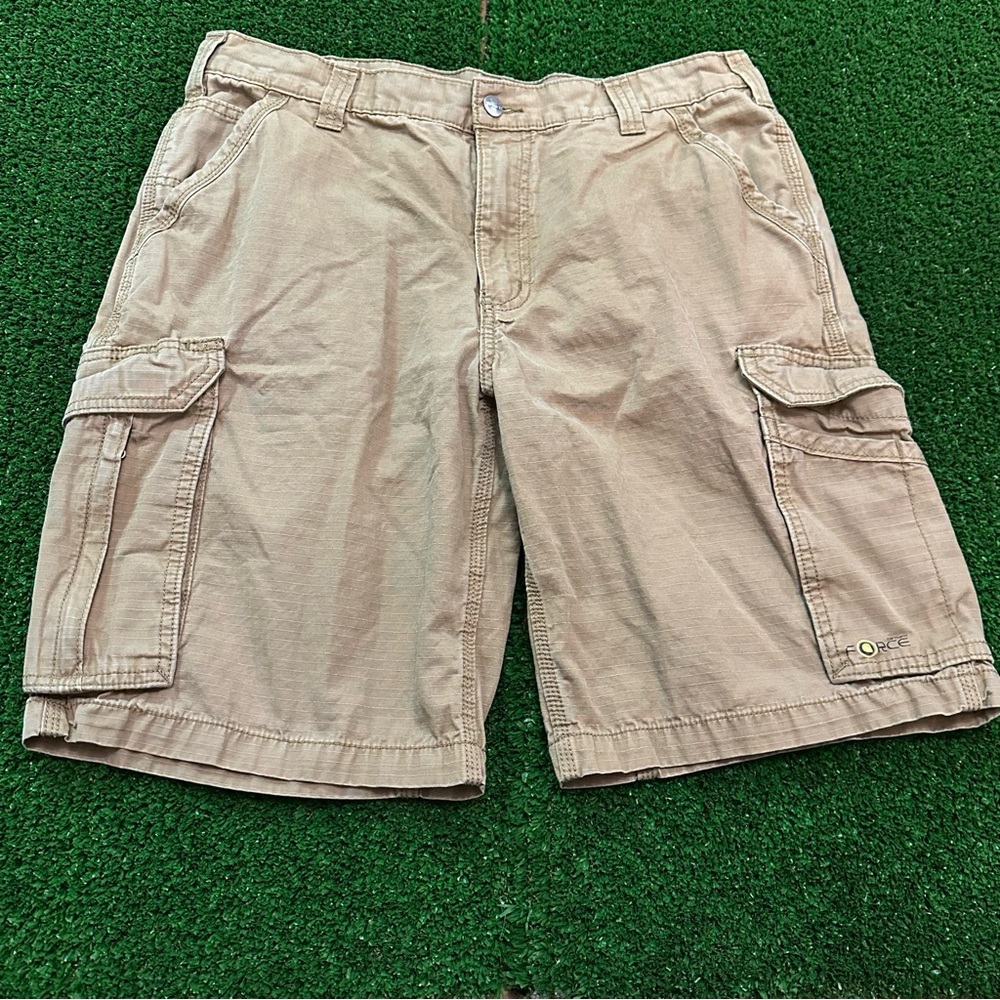 Carhartt Force Relaxed Fit Utility Cargo Men’s Shorts Size 36 Brown